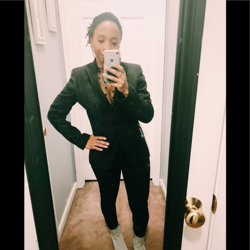 Zanella black brown blazer made in Italy !!!!!